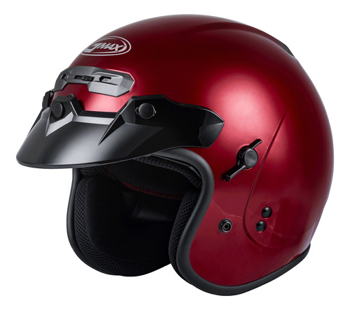 Casco Gmax Gm-32 Open-face Rojo Ciruela