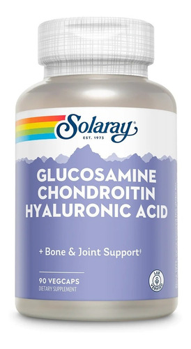 Solaray | Glucosamina, Condroitina | 1500mg | 90 Cáps Vegs