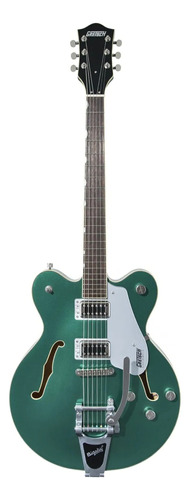 Guitarra Eléctrica Gretsch Electromatic G5622t Center Block De Arce Georgia Green Brillante Con Diapasón De Laurel