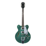 Guitarra Eléctrica Gretsch Electromatic G5622t Center Block De Arce Georgia Green Brillante Con Diapasón De Laurel