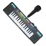 Teclado Musical Grande Eletrônico Microfone Infantil Piano