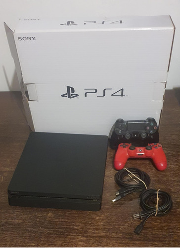 Playstation 4 Slim 500gb En Caja Original Con 2 Dualshock