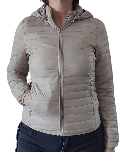 Campera Liviana Inflable Impermeable Mujer