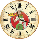 Relógio Retrô 40 Cm Chefes De Cozinha Vintage Mod 15