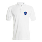 Camiseta Tipo Polo Nasa T- Shirt Polo