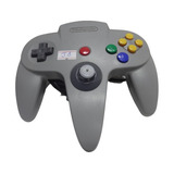 Controle Nintendo 64 N64 Orig Cd J8 Direcional Durinho Cinza