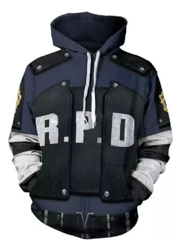 Sudadera Con Capucha Con Estampado 3d De Leon S. Kennedy De