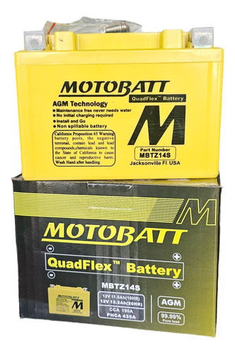 Bateria De Gel Quadflex Ytz14s Dtz14s Mbtz14s