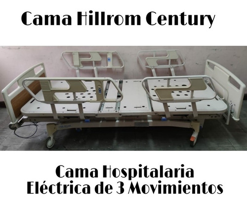 Cama Eléctrica Hospitalaria Hillrom De 3 Movimientos: