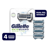 Repuestos Máquina De Afeitar Gillette Skinguard 4uds