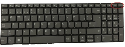 Teclado Lenovo Ideapad 3-15ada 3-15alc6 Nsk-by1sw Español Color Negro