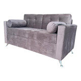 Sillon 2 Cuerpos Living Moderno Alison Tapizado Premium