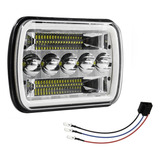 7 Pulgadas Led Para Faros Delanteros Cuadrados Wrangler Ange