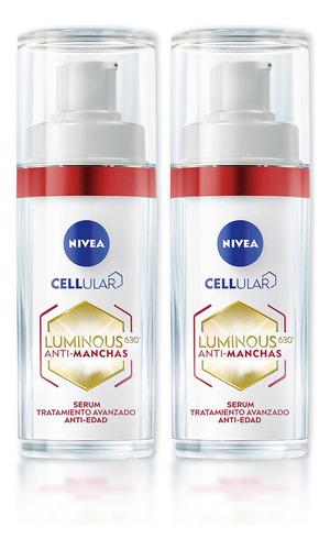 Nivea Luminous Antimanchas Serum Antiedad X2 - 60 Ml