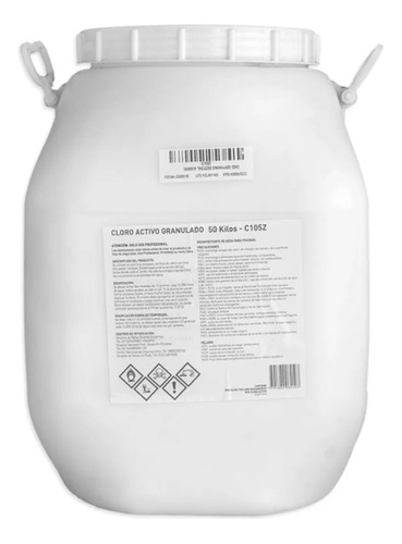 Cloro Granulado Polvo Instantaneo X Cuñete 50 Kg