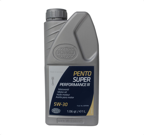Aceite Motor Sintetico 5w30 Super Performance Pentosin 1l