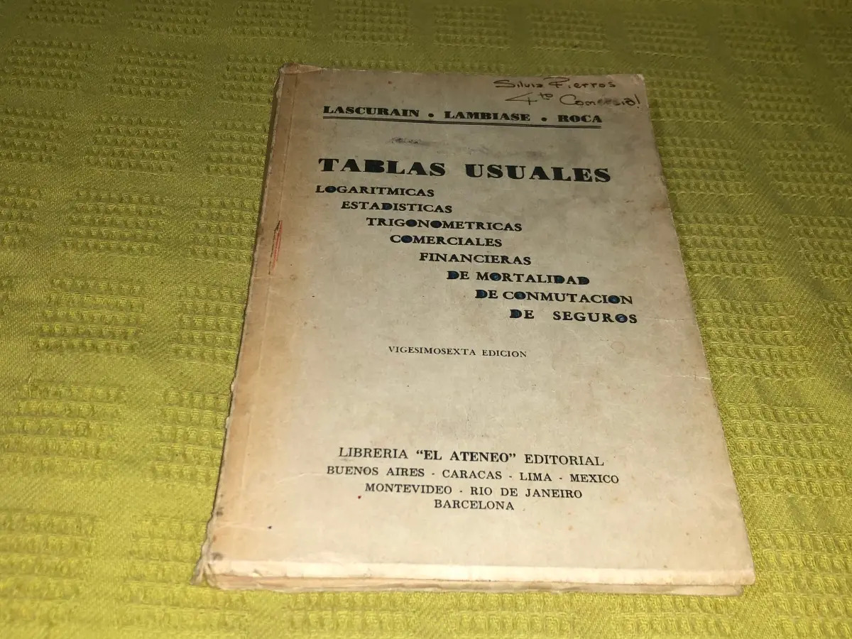 TABLAS USUALES