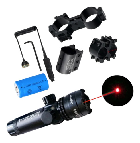 Mira Tactica Laser Rojo 20mm Cargador Gotcha Xtreme