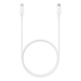 Cable Usb Samsung Blanco Con Entrada Usb Tipo C Salida Tipo C