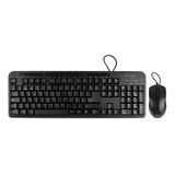 Kit De Teclado Y Mouse Vorago Km-107, Alámbrico, Usb, Negro