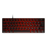 Teclado Gamer Mecanico 60% Zot Switch Outemu Red Hotswap Led Cor De Teclado Preto