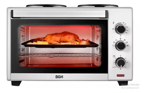 Horno Eléctrico Bgh 35l Con Convección Bhe35s22 Silver