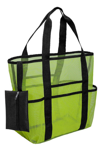 Bolsa De Playa Transparente Verde