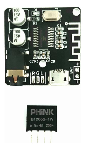 Mini Modulo Placa Receptor Bluetooth 5.0 + Isolador B0505 5v