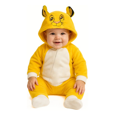 Mamelucos Con Gorro Bordado Disney El Rey León Color Simba Talla 3 Meses | Meses sin interés