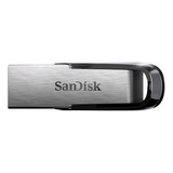 Memoria Usb Sandisk Ultra Flair 16gb 3.0 Plateado Y Negro