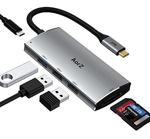 Hub Usb C 6 En 1 Hdmi Sd/microsd Pd Compatible Macbook Pro