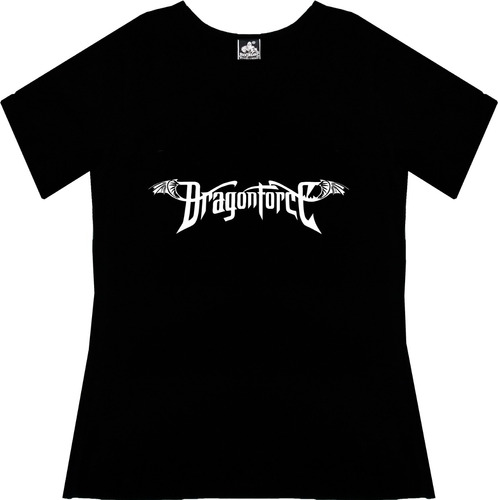 Blusa Dragon Force Rock Metal Tv Camiseta Dama Urbanoz