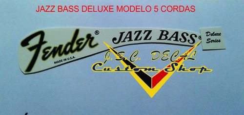 Fender Jazzbass Decalque Deluxe 5 Cordas Frete 8,50