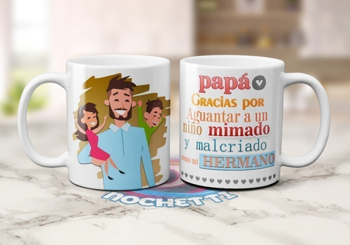 Plantillas Sublimación Tazas #5- Día Del Padre / Psd