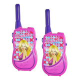 Walk Talk Infantil Brinquedo Rádio Comunicador Radinho Rosa