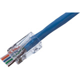 Ideal 85 - 375 cat6 feed-thru Rj-45 modular Plugs 25/tarjeta