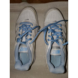 Zapatillas Nike Blancas Con Pipeta Celeste 