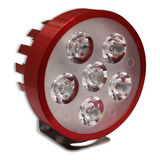 Proyector Para Moto Luz Led,  (universal) Rojo