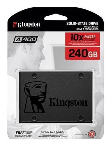 Hd Ssd Kingston A400 240gb Sata 3 Sa400s37 - 10x Mais Rapido