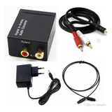 Kit Conversor Audio Optico A Rca O Aux  + Cable 2 Cables