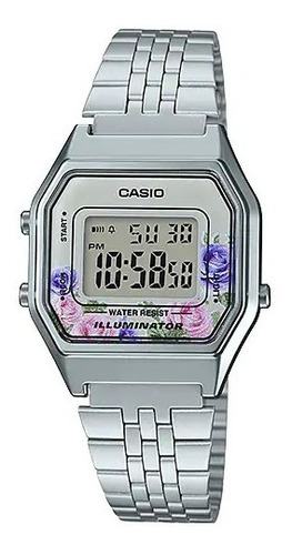 Reloj Casio Dama La-680wa-4c Vintage Retro Flores Original !