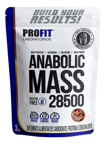 Anabolic Mass 28500 Suplemento Hipercalórico 3kg Profit