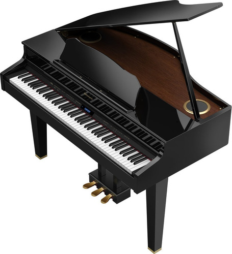 Piano Digital Tipo 1/4 Cola Roland Gp607 Negro Pulido 