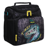 Lonchera Escolar Freeze Dino 3d Negro Head