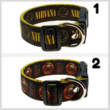 Collar Perro Grande,pequeño Banda Rock Nirvana Guns N' Roses