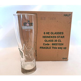 Vasos 6 Heineken Star De 350 Ml Fabricados En Francia