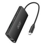 Hub Usb C Acer Con Hdmi 4k, Adaptador Ethernet 9-en-1, Estac