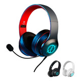 Auriculares Gamer Xinua Bluetooth Rgb Micrófono Desmontable 