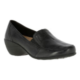 Zapato Cuero Kana Slip On  Negro Hush Puppies