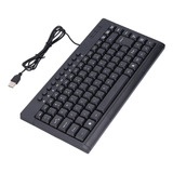 Mini Teclado Usb Com Fio De 87 Teclas, Notebook De Mesa